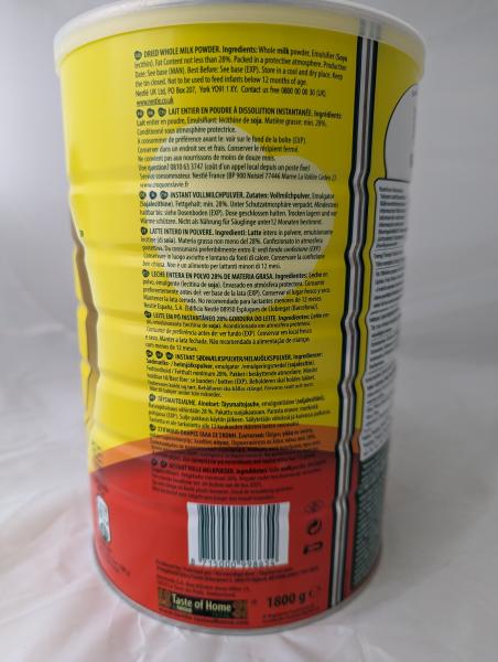 Nestle Nido Instant Vollmilchpulver 1,8kg Nettogewicht